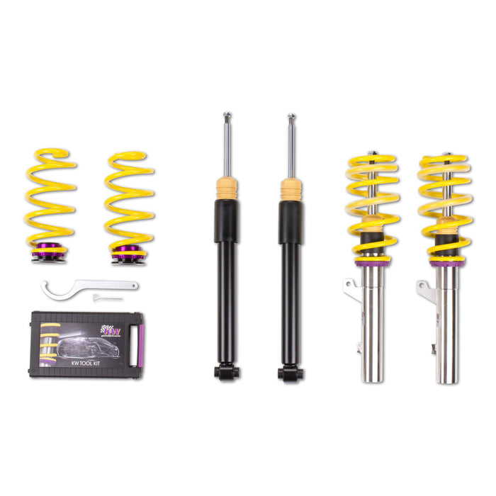 1021000G | KW Coilover suspension V1 inox | AUDI A3 Saloon (8V) 8VS, 8VM 05/2013-08/2021 2.0 TFSI - 162kW - 1984ccm - 4 cyl. - Front-Wheel Drive