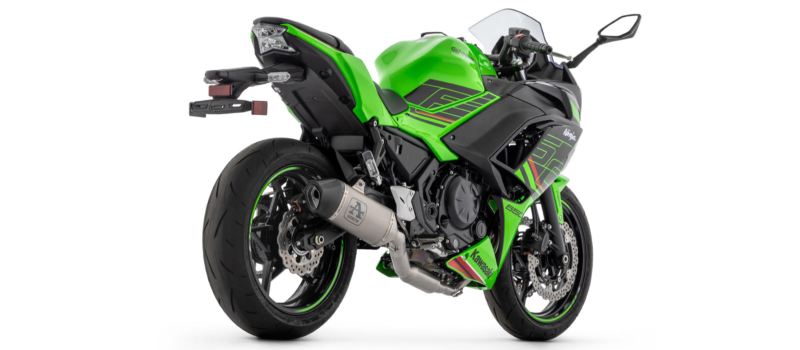 71506VLT | ARROW EXHAUST | Kawasaki NINJA 650 2024-25 | Veloce titanium silencer