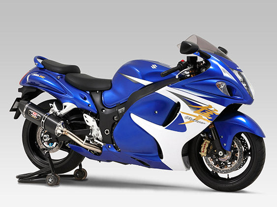 YOUSHIMURA EXHAUST | Yoshimura Japan Slip-on R-77J Metal Magic cover Carbon end Exhaust For Hayabusa GSX-1300R 2008 #170-509-5W20