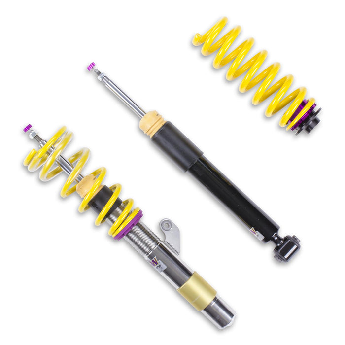 1522000F | KW Coilover suspension V2 inox | Car type: BMW 2 Coupe (F22, F87) 1C, M3 10/2012-06/2021 220 d - 140kW - 1995ccm - 4 cyl. - Rear-Wheel Drive  Only Models Year: 02/2014- Axle Load FA/RA (kg): 921-1090/-1230