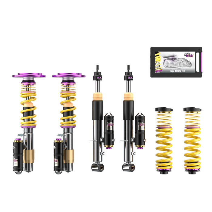 397202AJ | KW Coilover suspension V4 Clubsport | Car type: BMW 2 Coupe (F22, F87) 1C, M3 10/2012-06/2021 220 d - 140kW - 1995ccm - 4 cyl. - Rear-Wheel Drive  Only Models  Axle Load FA/RA (kg): -1090/-1230