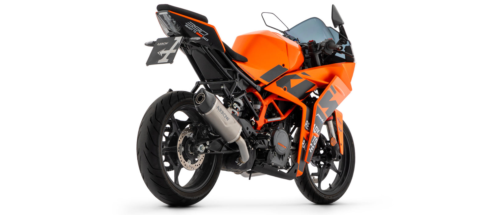 71957PK | ARROW EXHAUST | KTM DUKERC 390 2022/2024 | Indy Race EVO Titanium silencer with carby end cap