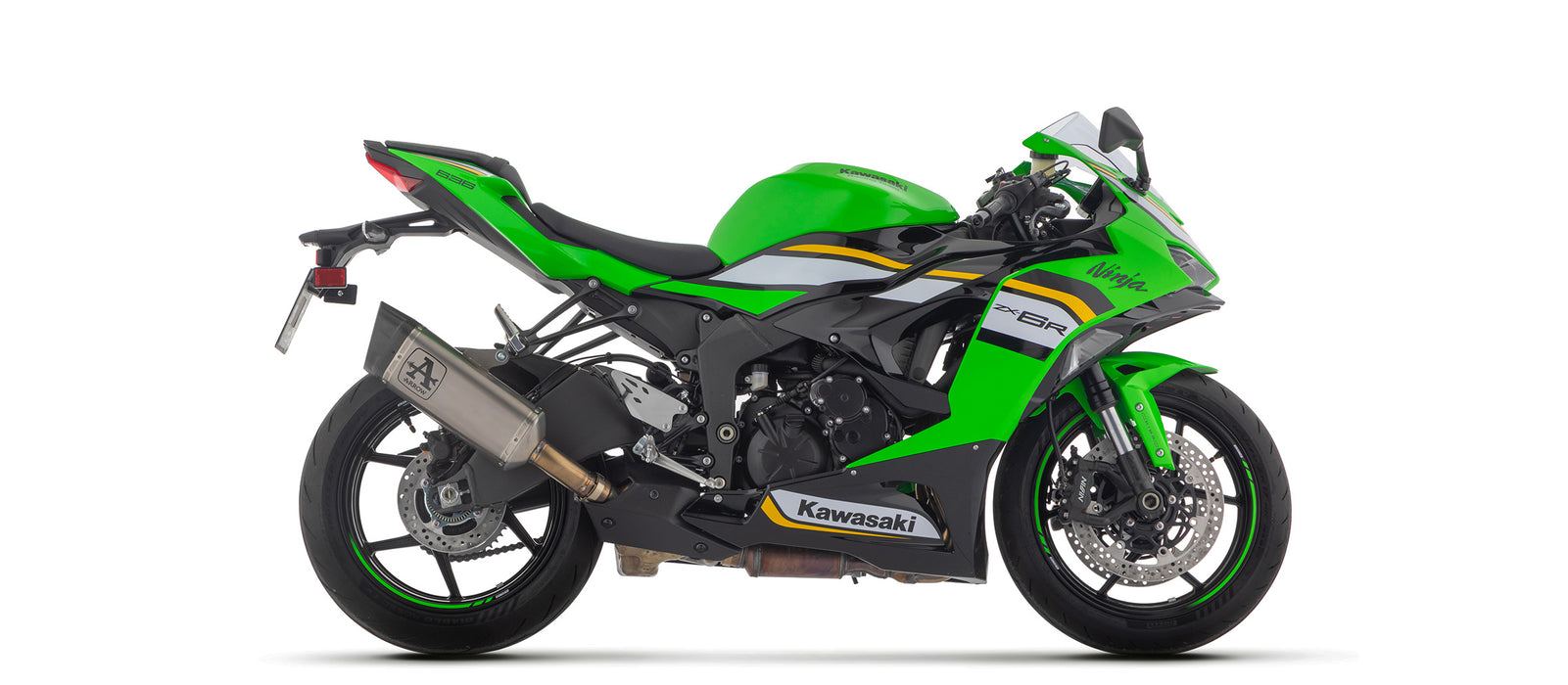 ARROW EXHAUST | Kawasaki ZX-6R 2024-25 | Pista titanium silencer