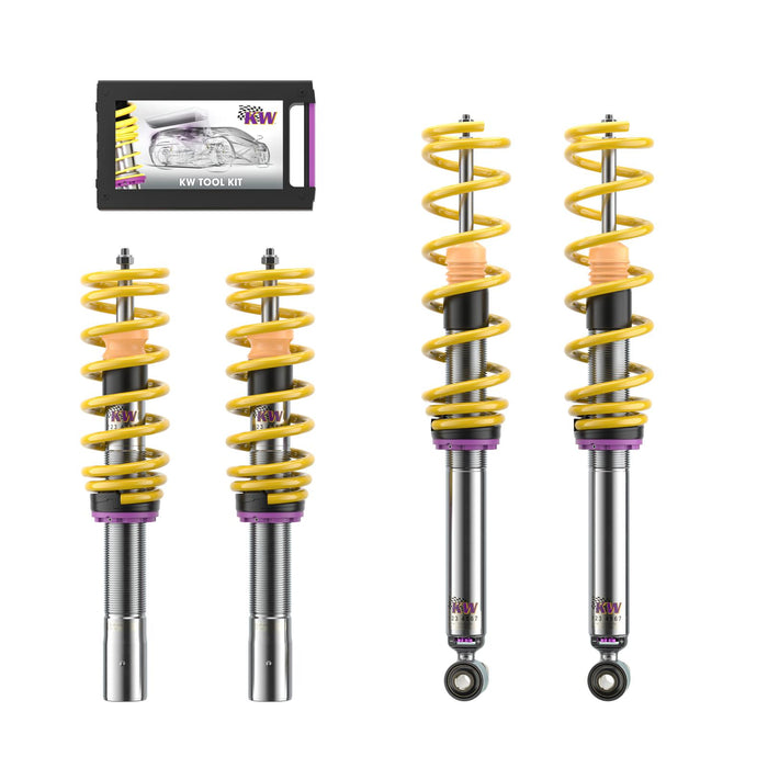 35208200GH | KW Suspension V3 Leveling  | Car type: BMW 5 (G60,G90) 07/2023- 530 i Mild-Hybrid xDrive - 190kW - 1998ccm - 4 cyl. - All-wheel Drive  Only Models  Axle Load FA/RA (kg): -1310/-1370