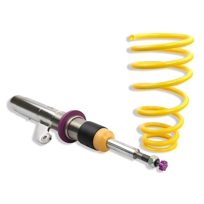 35220032 | KW Coilover suspension V3 inox  | Car type: BMW 3er (E90) 390L, 390X, 3L, M3, M3 GTS, M390 02/2004-02/2012 320 d - 125kW - 1995ccm - 4 cyl. - Heckantrieb  Only Models Year: 04/2005-01/2012 Axle Load FA/RA (kg): -1090/-1135