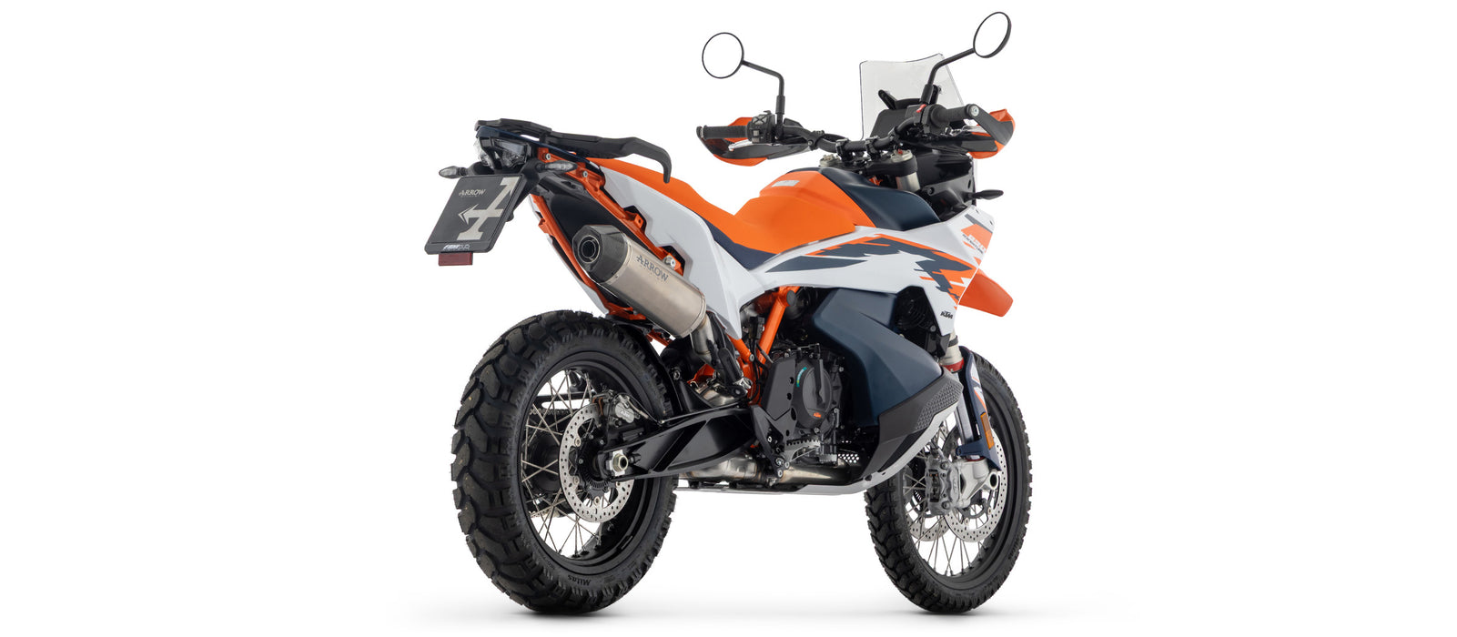 71990PK | ARROW EXHAUST | KTM 790 Adventure /890 Adventure / R 2025 | Race-Tech Titanium silencer with carby end cap