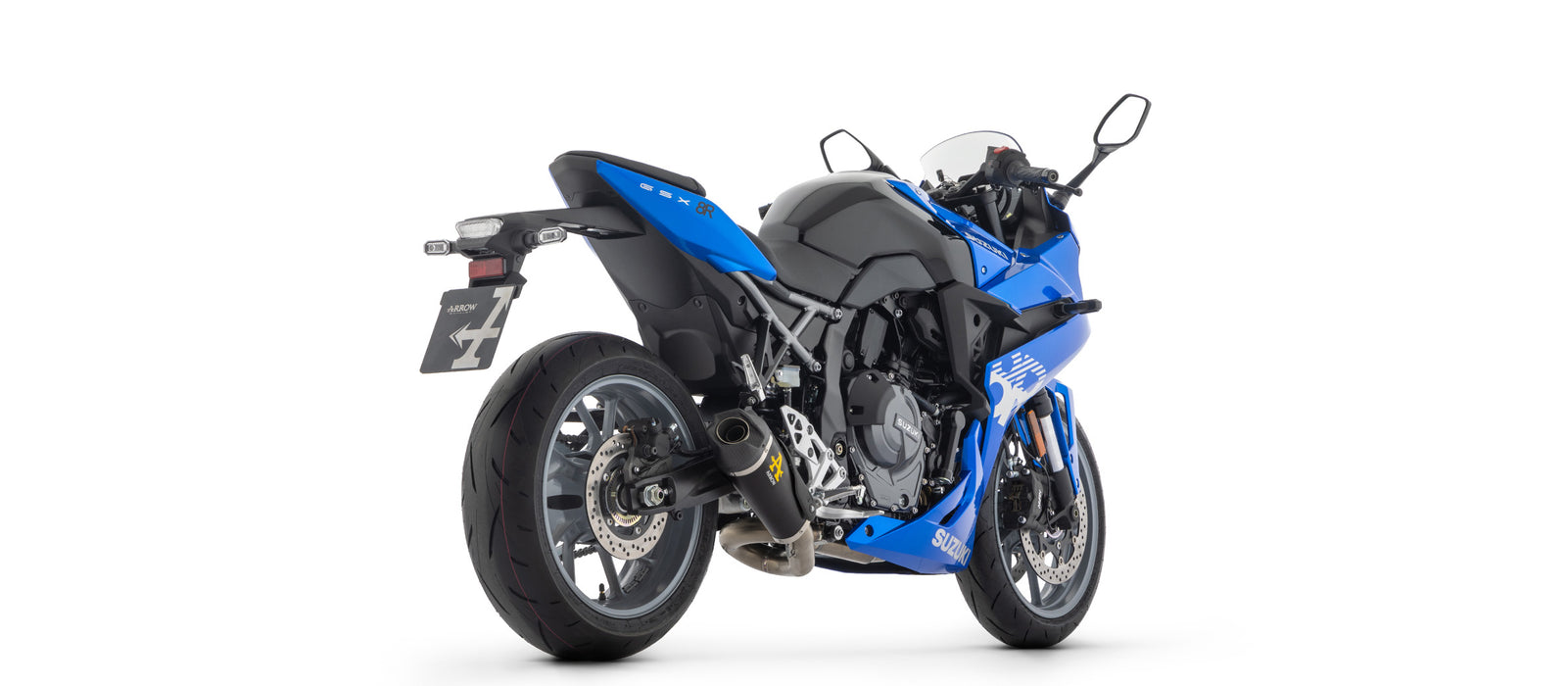 71979PKN | ARROW EXHAUST | Suzuki GSX-8R 2024/2025 | Works nichrom "Dark" full system with carby end cap