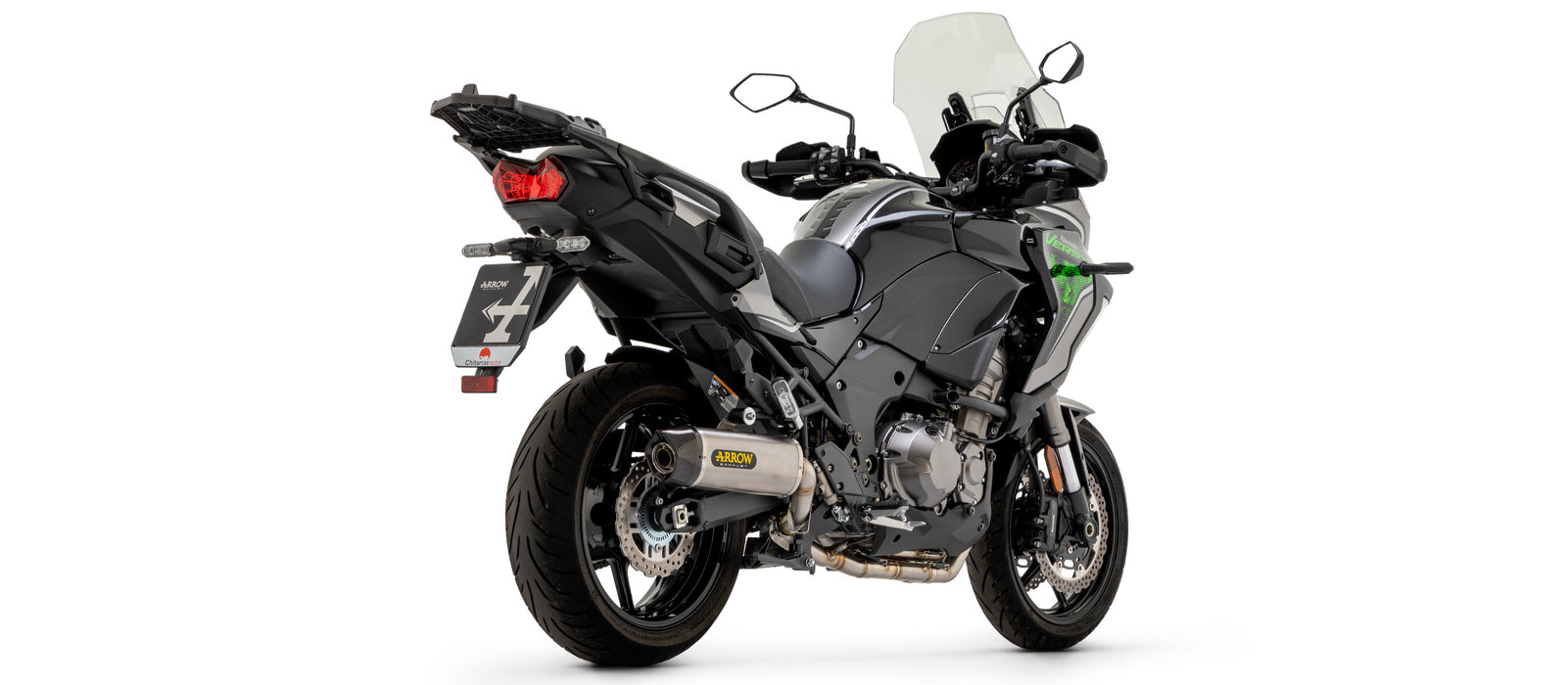 ARROW | KAWASAKI VERSYS 1000 2021-2024 | Indy-Race Titanium silencer with carby end cap