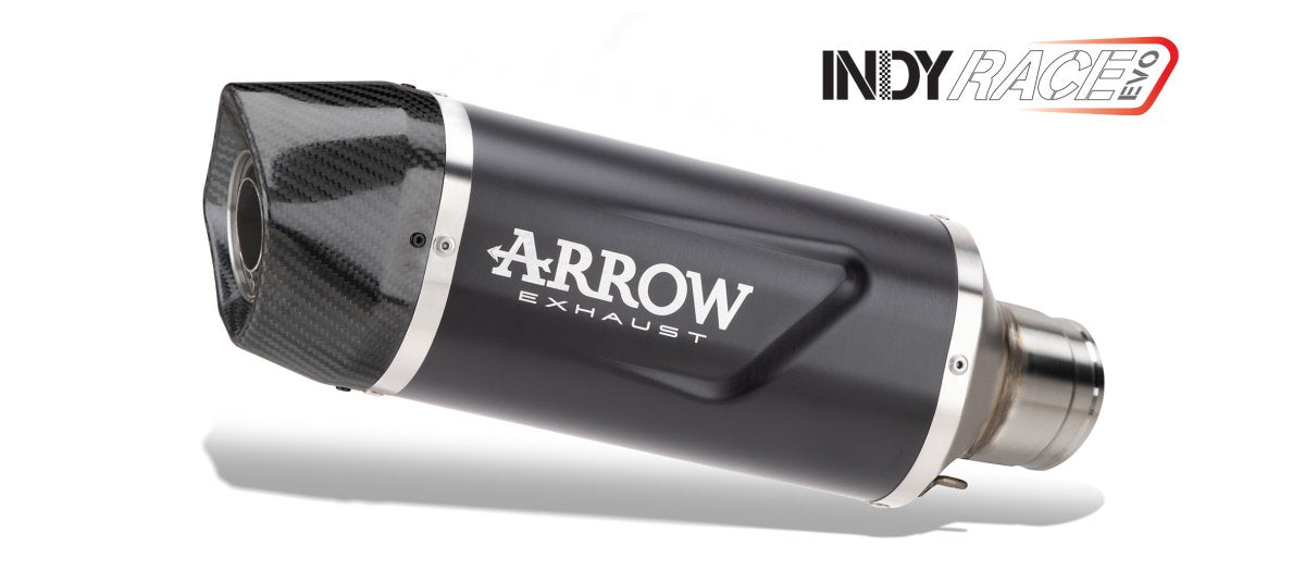 73523AKN| ARROW EXHAUST |Honda FORZA 750 2025 |Indy Race EVO aluminium "Dark" silencer with carby end cap