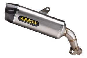 71945PK | ARROW EXHAUST| KAWASAKI VERSYS 1000 2021-2024 | Indy-Race Titanium silencer with carby end cap