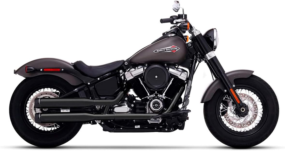500-1201 | Rinehart Exhaust |  3.5" Slip-On Exhausts, BlackClassic Harley Softail 2018
