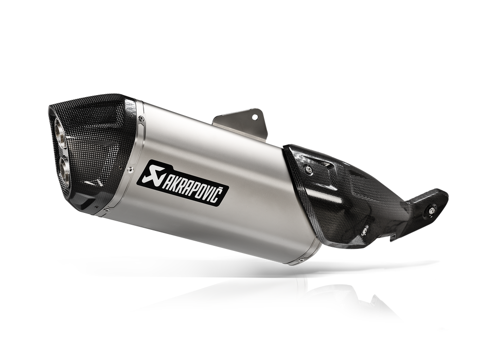 S-S8SO1-HAFT | AKRAPOVIC | Suzuki V-STROM 800DE 2022 | Slip-On Line (Titanium)