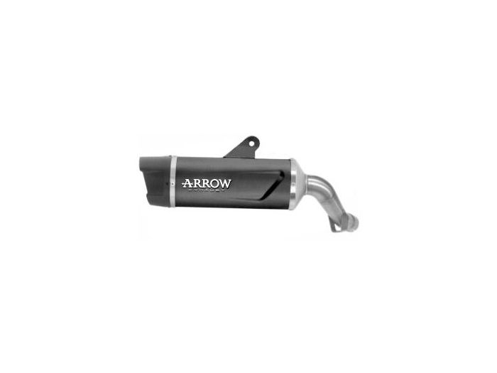 71993AKN | ARROW | Kawasaki VERSYS 1100 2025 | Indy Race EVO aluminium "Dark" silencer with carby end cap