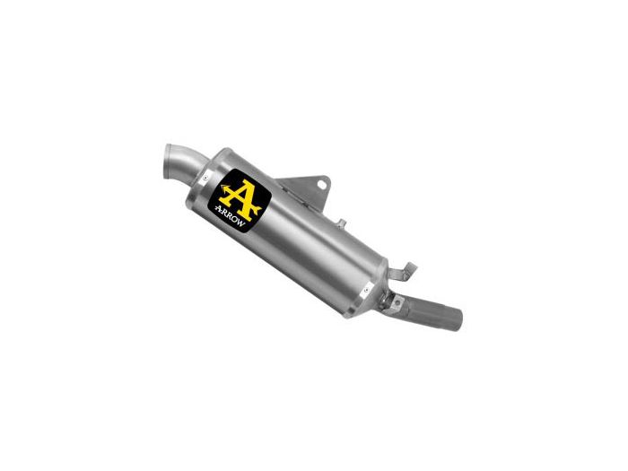 72638PO | ARROW EXHAUST | DUCATI DESERT X 950 2022-2024 | Indy Race Titanium silencer with steel end cap