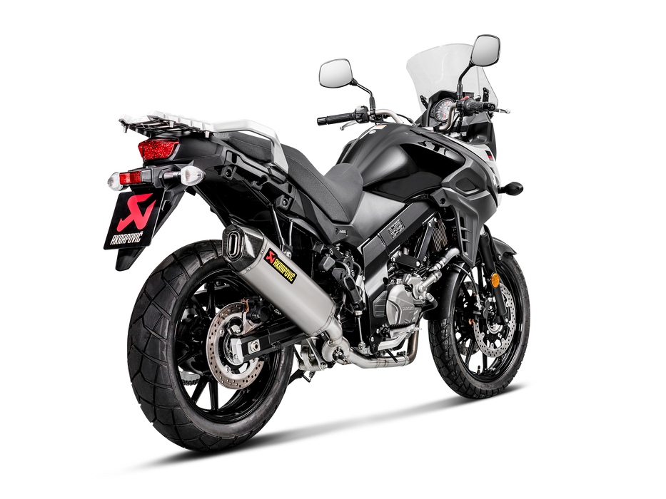 S-S6R9-WT | AKRAPOVIC  | Suzuki  V-STROM 650  2021-24 | Racing Line (Titanium)