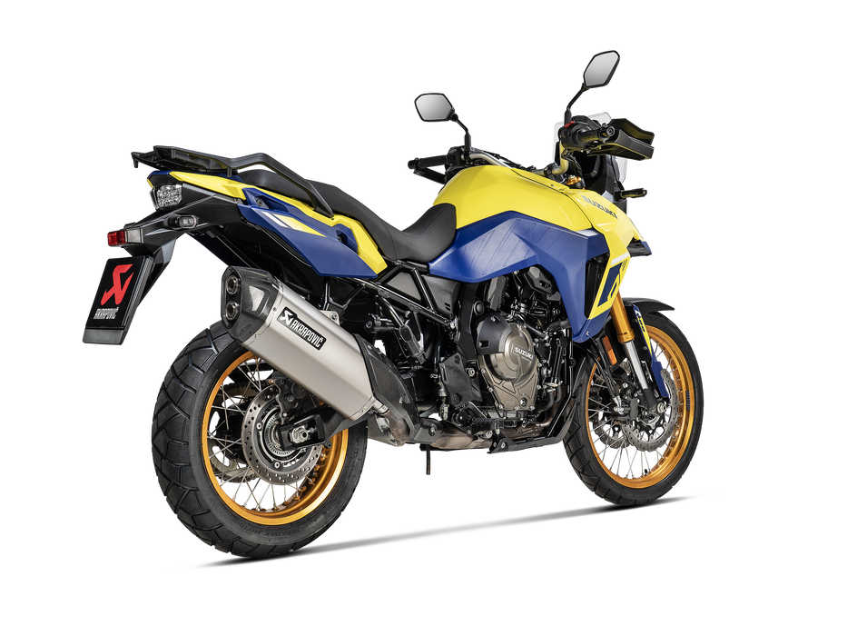 S-S8SO1-HAFT  | AKRAPOVIC | Suzuki  V-STROM 800DE  2022 | Slip-On Line (Titanium)