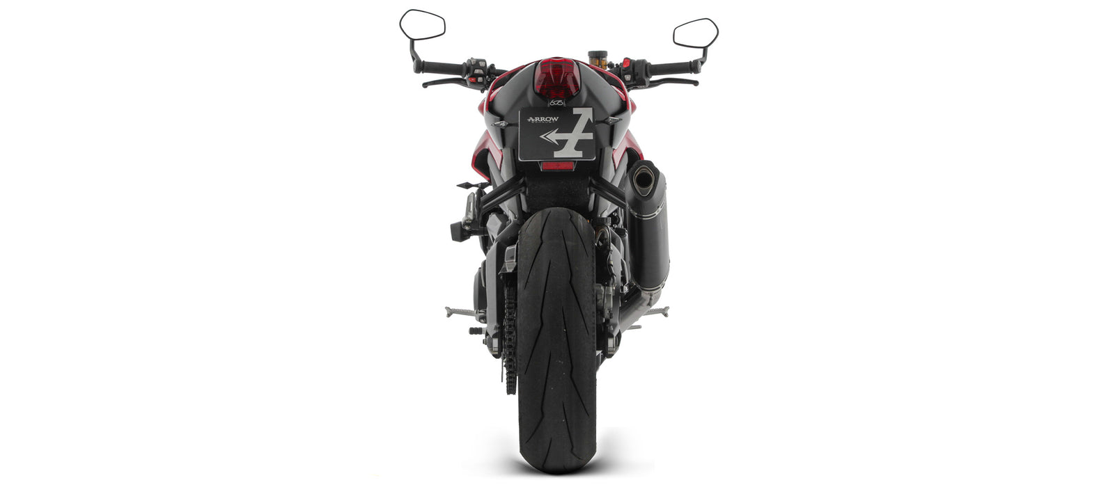 71005VAN | ARROW | TRIUMPH STREET TRIPLE 765 RS 2023-2024 | Full system racing with Veloce aluminium "Dark" silencers