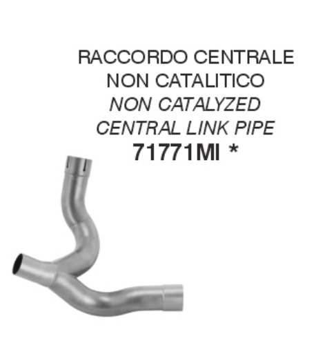 71771MI | ARROW EXHAUST | DUCATI DESERT X 950 2022-2024 | Non catalized mid-pipe