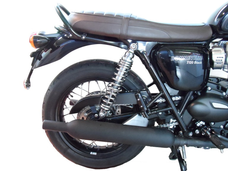 T0030WME43 | Bitubo Suspensions | Triumph Bonneville T120 2016-19 Twinshocks adjustable: spring preload, rebound, length 341mm, chromed spring