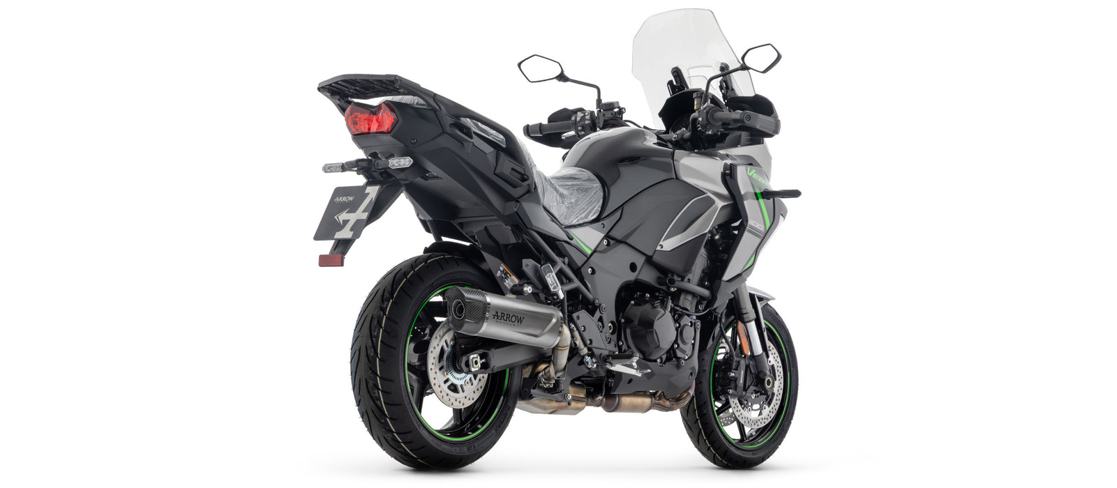 ARROW | Kawasaki VERSYS 1100 2025 | Indy Race EVO Titanium silencer with carby end cap