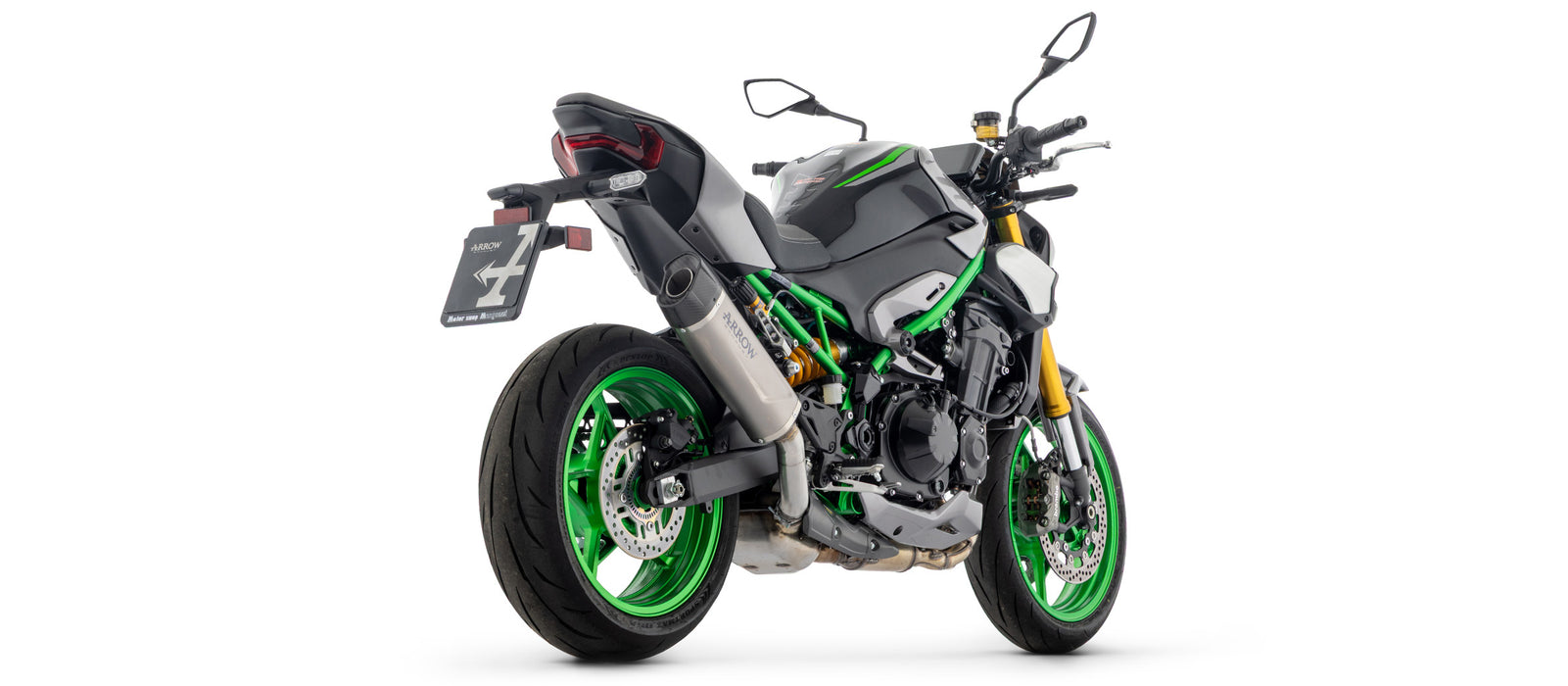 ARROW EXHAUST | Kawasaki Z 900 2025 | Indy Race EVO Titanium silencer with carby end cap