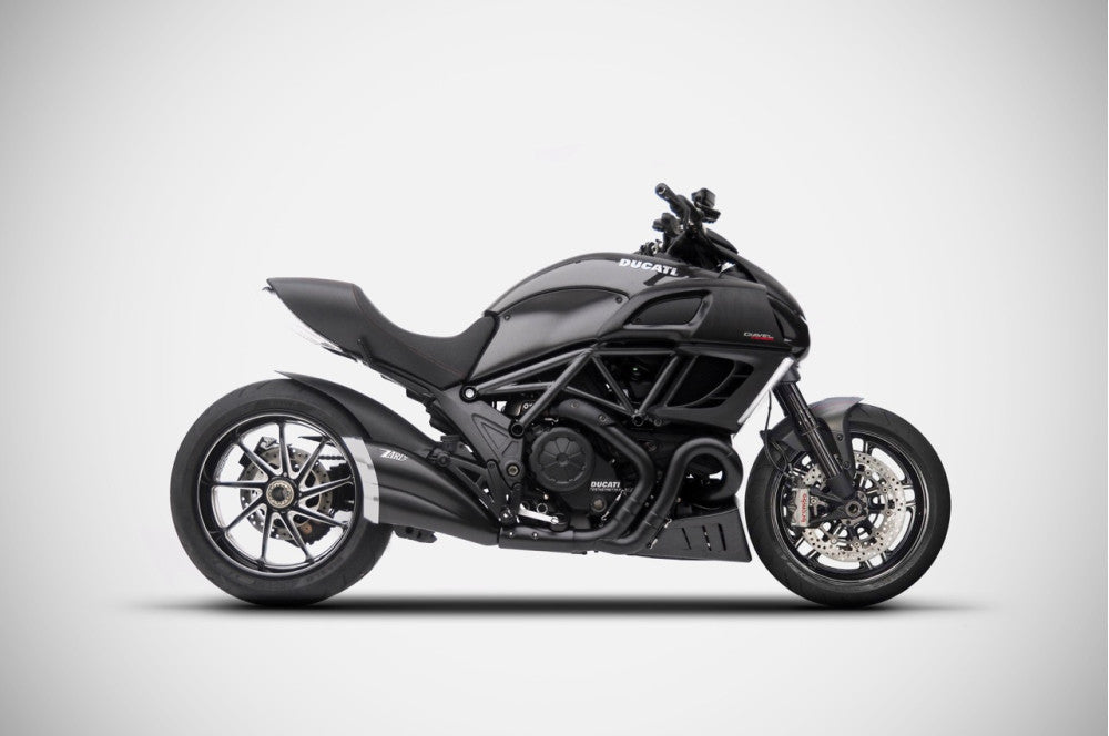 ZDU117S10SSR-B | ZARD EXHAUST | DUCATI DIAVEL 2011-18 SLIP-ON