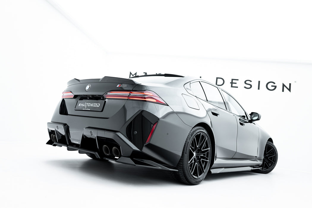 BM-M5-G90-RD1G+RD2G | MAXTON DESIGN |Rear Splitter (with vertical bars) BMW M5 Sedan / Touring G90