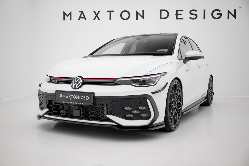VW-GO-8F-GTI-FD3G | MAXTON DESIGN | Front Splitter V.3 Volkswagen Golf GTI / GTE / R-Line Mk8 Facelift