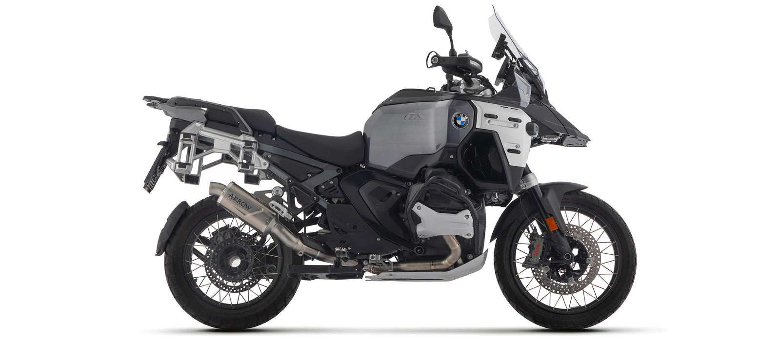 72651PO | ARROW EXHAUST |BMW R 1300 GS Adventure 2024/2025 | Indy Race EVO Titanium silencer with steel end cap