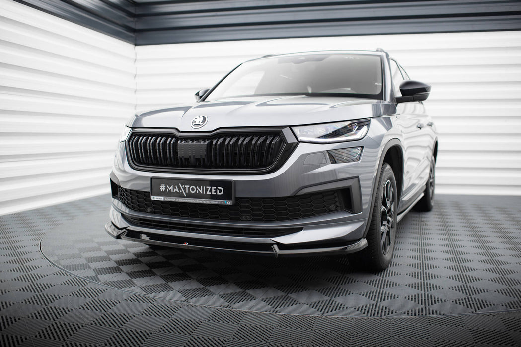 MAXTON DESIGN | Front diffuser V.1 Skoda Kodiaq Sportline Mk1 Facelift