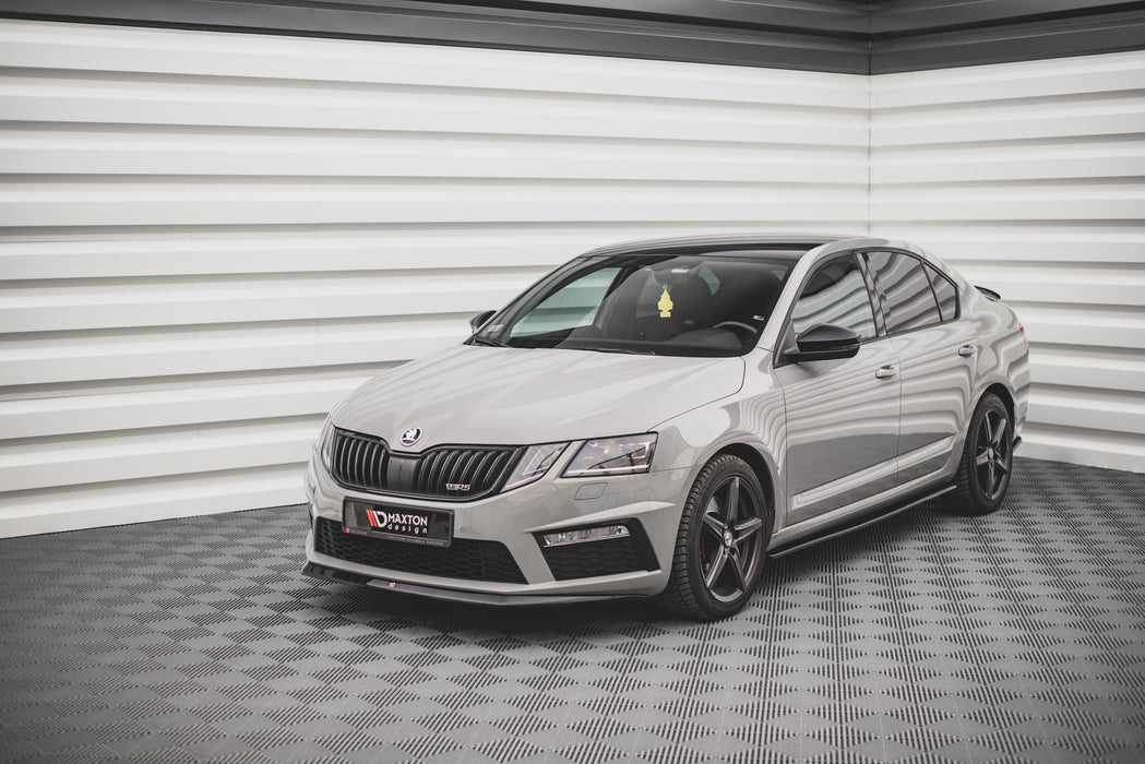 MAXTON DESIGN | Front diffuser V.1 Skoda Octavia RS Mk3 Facelift 2016-19