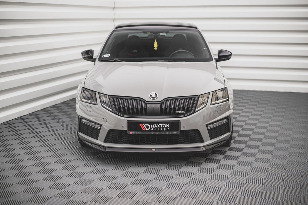 MAXTON DESIGN | Front diffuser V.1 Skoda Octavia RS Mk3 Facelift 2016-19
