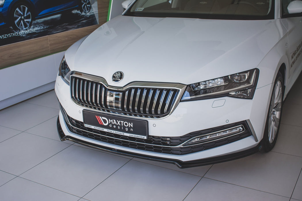 MAXTON DESIGN | Front diffuser V.1 Skoda Superb Liftback / Combi Mk3 Facelift