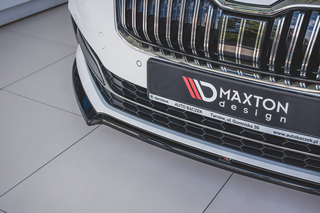 MAXTON DESIGN | Front diffuser V.1 Skoda Superb Liftback / Combi Mk3 Facelift