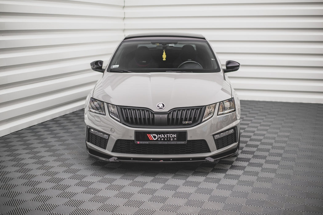 MAXTON DESIGN | Front diffuser V.2 Skoda Octavia RS Mk3 Facelift 2016-19