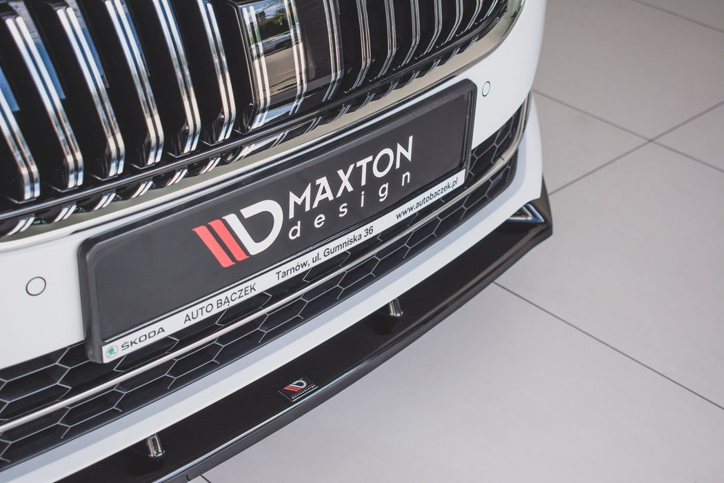 MAXTON DESIGN | Front diffuser V.2 Skoda Superb Liftback / Combi Mk3 Facelift