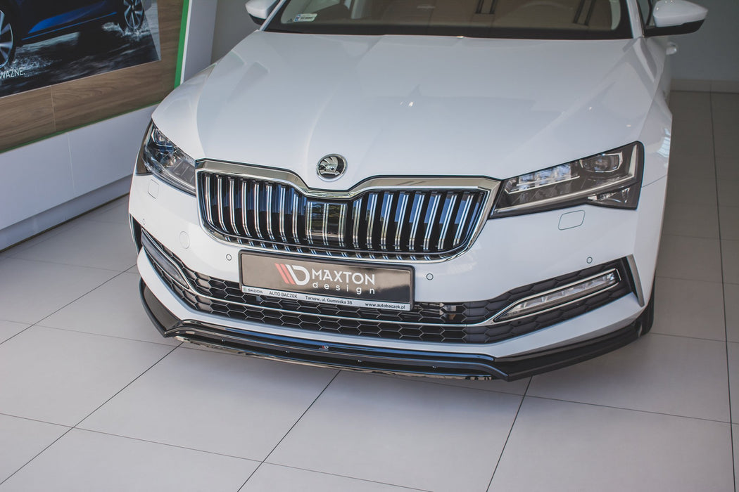 MAXTON DESIGN | Front diffuser V.3 Skoda Superb Liftback / Combi Mk3 Facelift