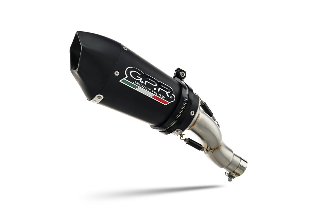 A.78.RACEDB.GPAN.BLT | G.P.R EXHAUST | GPR exhaust compatible with Aprilia RS 457 2024-2025, Gpe Ann. Black titanium, Full system exhaust, including removable db killer