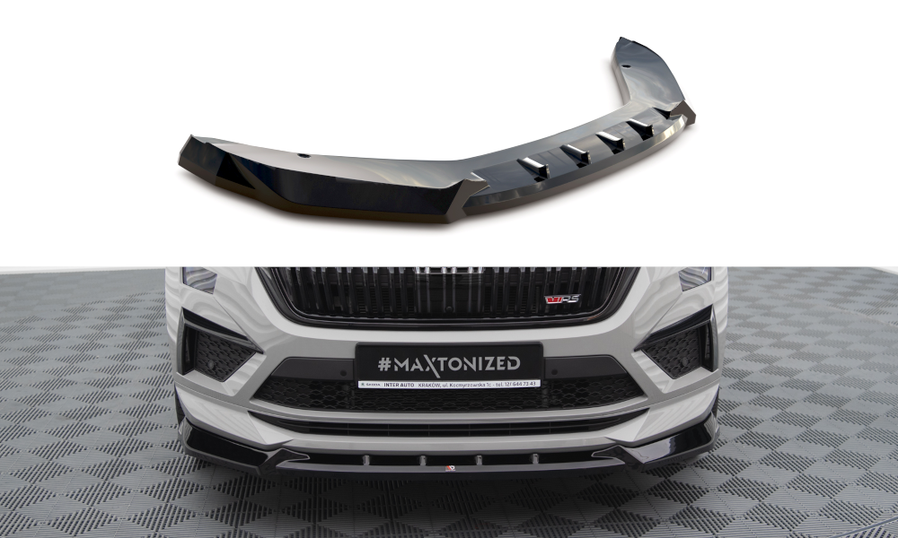 MAXTON DESIGN | Front diffuser V.1 Skoda Kodiaq RS Mk1 Facelift
