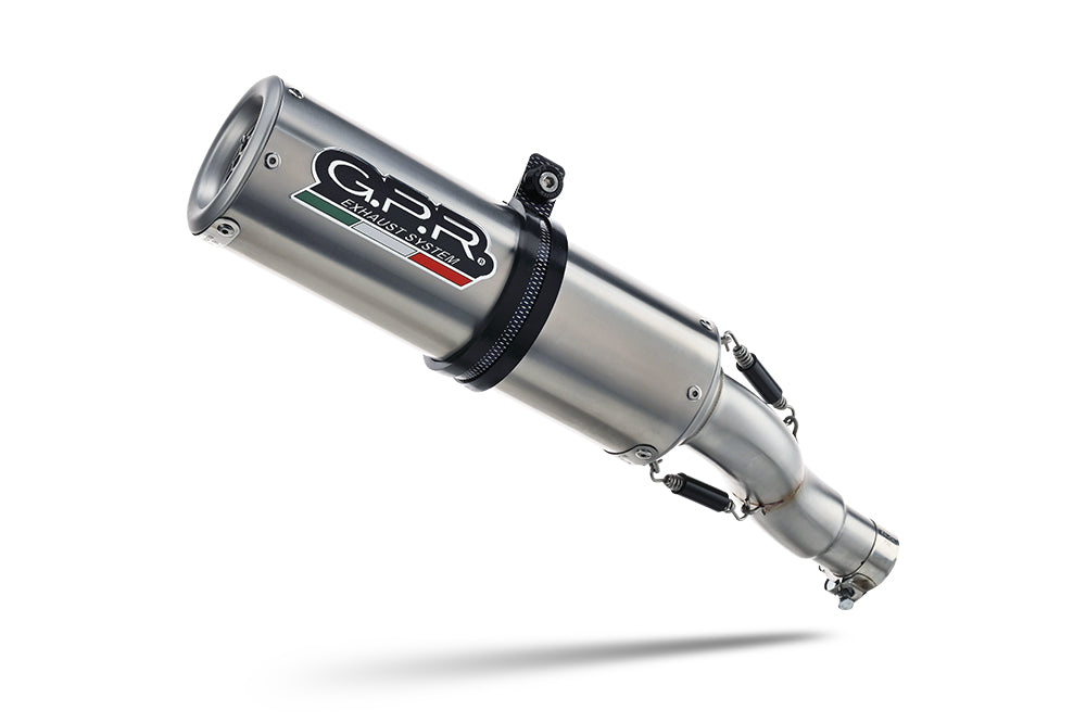 KT.208.M3.INOX | G.P.R EXHAUST | KTM DUKE 390 2021-2023, M3 INOX , HOMOLOGATED LEGAL SLIP-ON EXHAUST INCLUDING REMOVABLE DB KILLER AND LINK PIPE