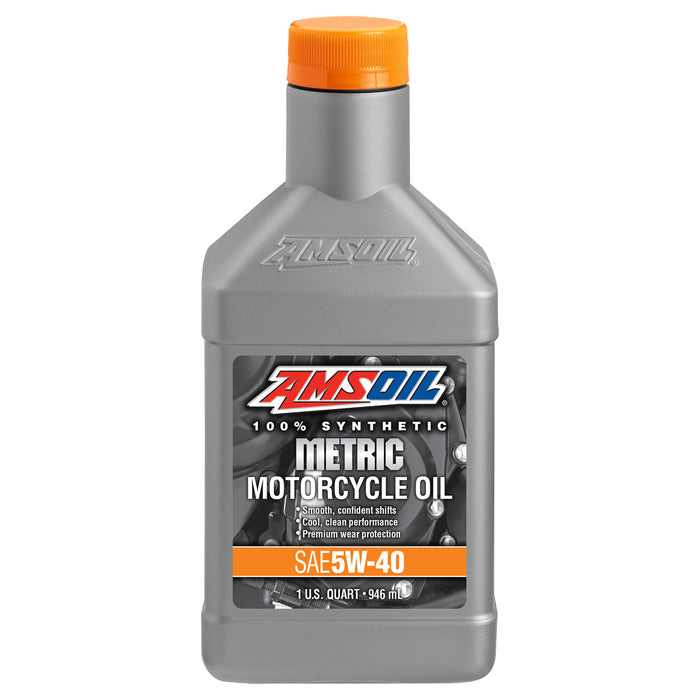 MMFQT | Amsoil | AMSOIL 5W-40 100% Synthetic Metric Motorcycle Oil | MFG:09/24