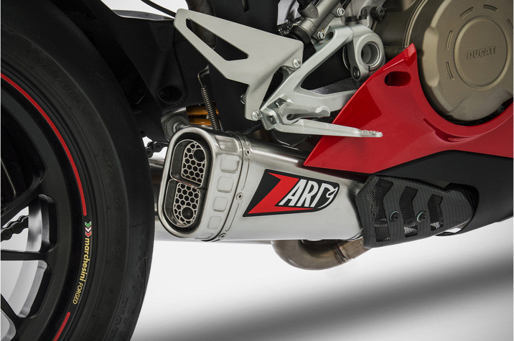 ZDU004S10TSR | ZARD EXHAUST | DUCATI PANIGALE V4/V4S  COMPENSED SLIP-ON 2018-2019