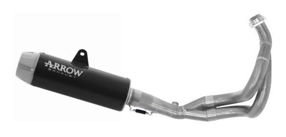74510RBNW | ARROW EXHAUST | Kawasaki Z 650 RS 2021-24 | Full system Rebel with aluminium "Dark" rear end cap