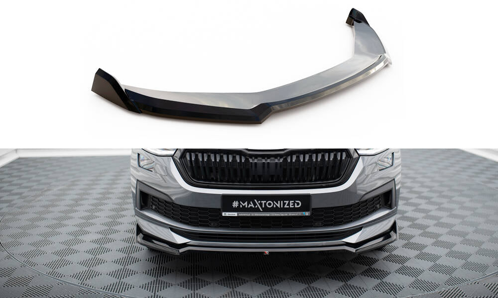 MAXTON DESIGN | Front diffuser V.2 Skoda Kodiaq Sportline Mk1 Facelift