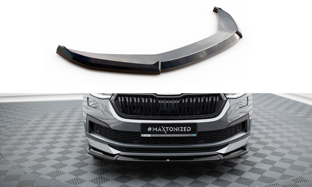 MAXTON DESIGN | Front diffuser V.1 Skoda Kodiaq Sportline Mk1 Facelift