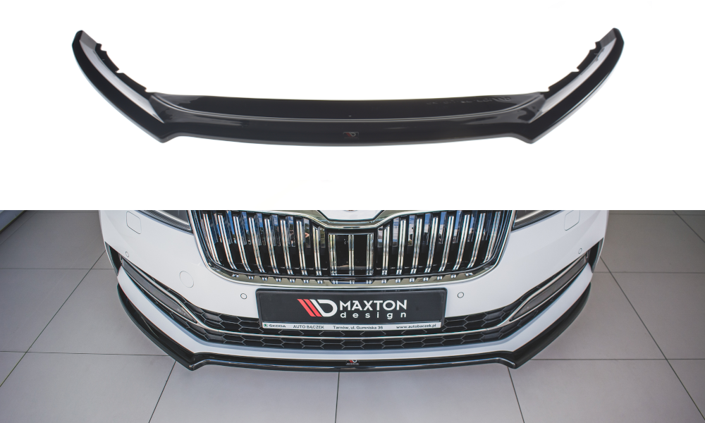 MAXTON DESIGN | Front diffuser V.1 Skoda Superb Liftback / Combi Mk3 Facelift