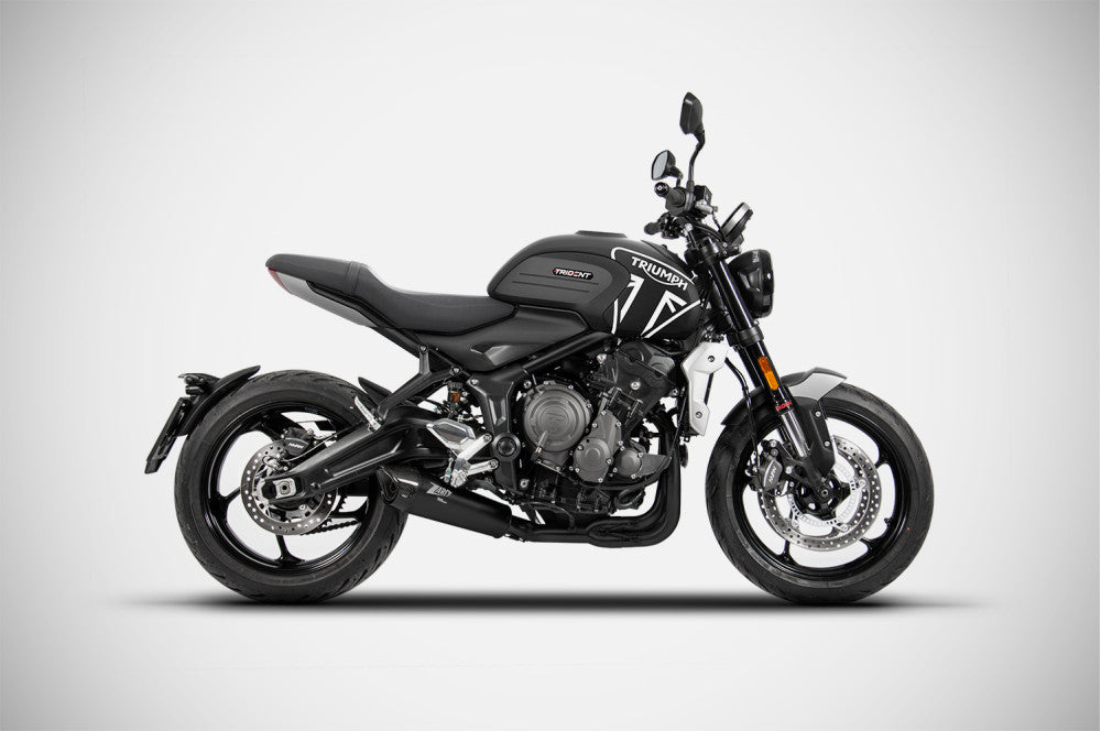 ZTP096S00SCR-B | ZARD EXHAUST | TRIDENT 660 FULL KIT BLACK 2021-2024