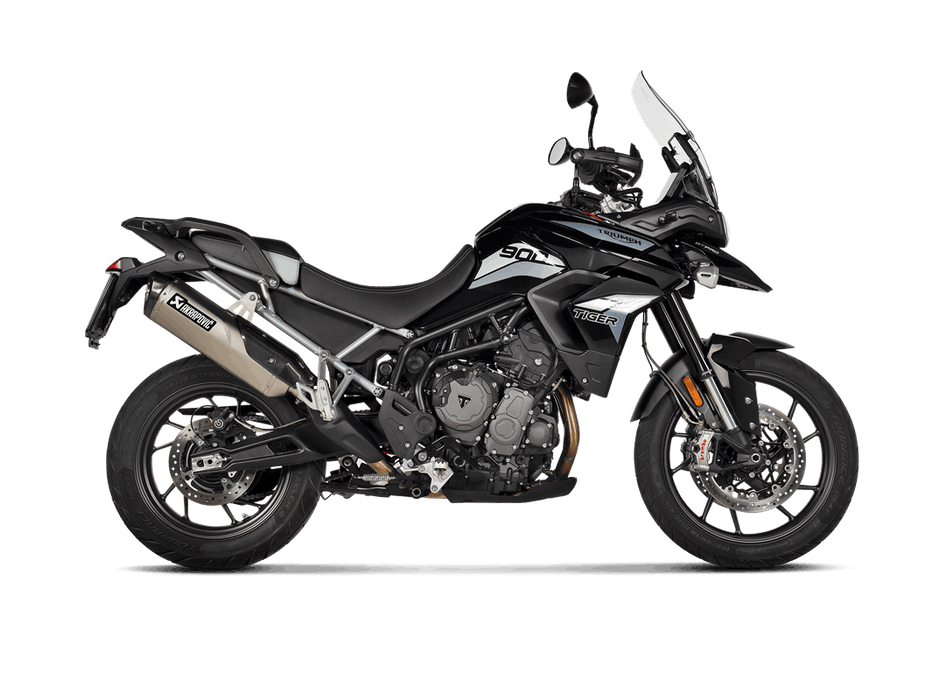 S-T9SO3-HRT | AKRAPOVIC | Triumph Tiger 900 2020 -2023  Slip-On Line (Titanium)
