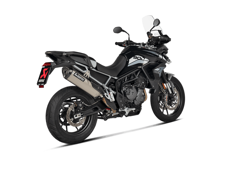 S-T9SO3-HRT | AKRAPOVIC | Triumph Tiger 900 2020 -2023  Slip-On Line (Titanium)