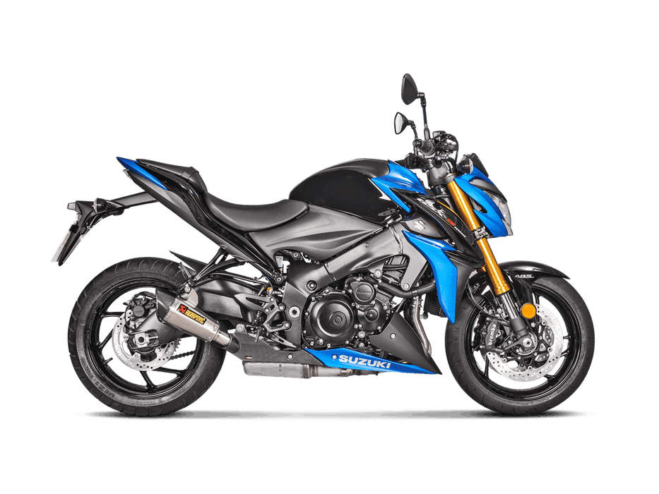 S-S10SO11-HASZ | AKRPOVIC |Suzuki GSX-S 1000 / F 2015 -2020 Slip-On Line (Titanium) - Shorty